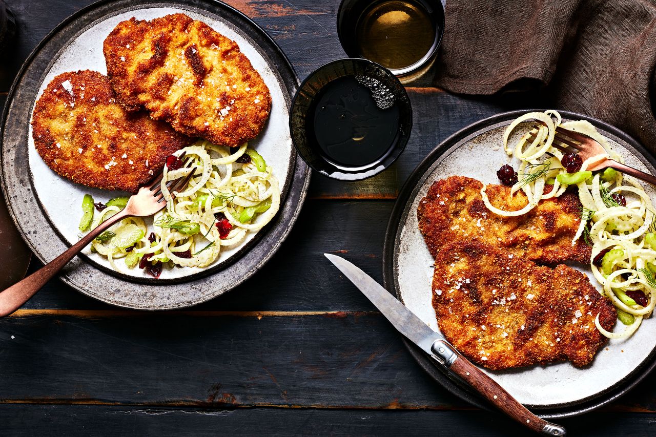 Southern Living Pork Tenderloin Schnitzel With Fennel Slaw