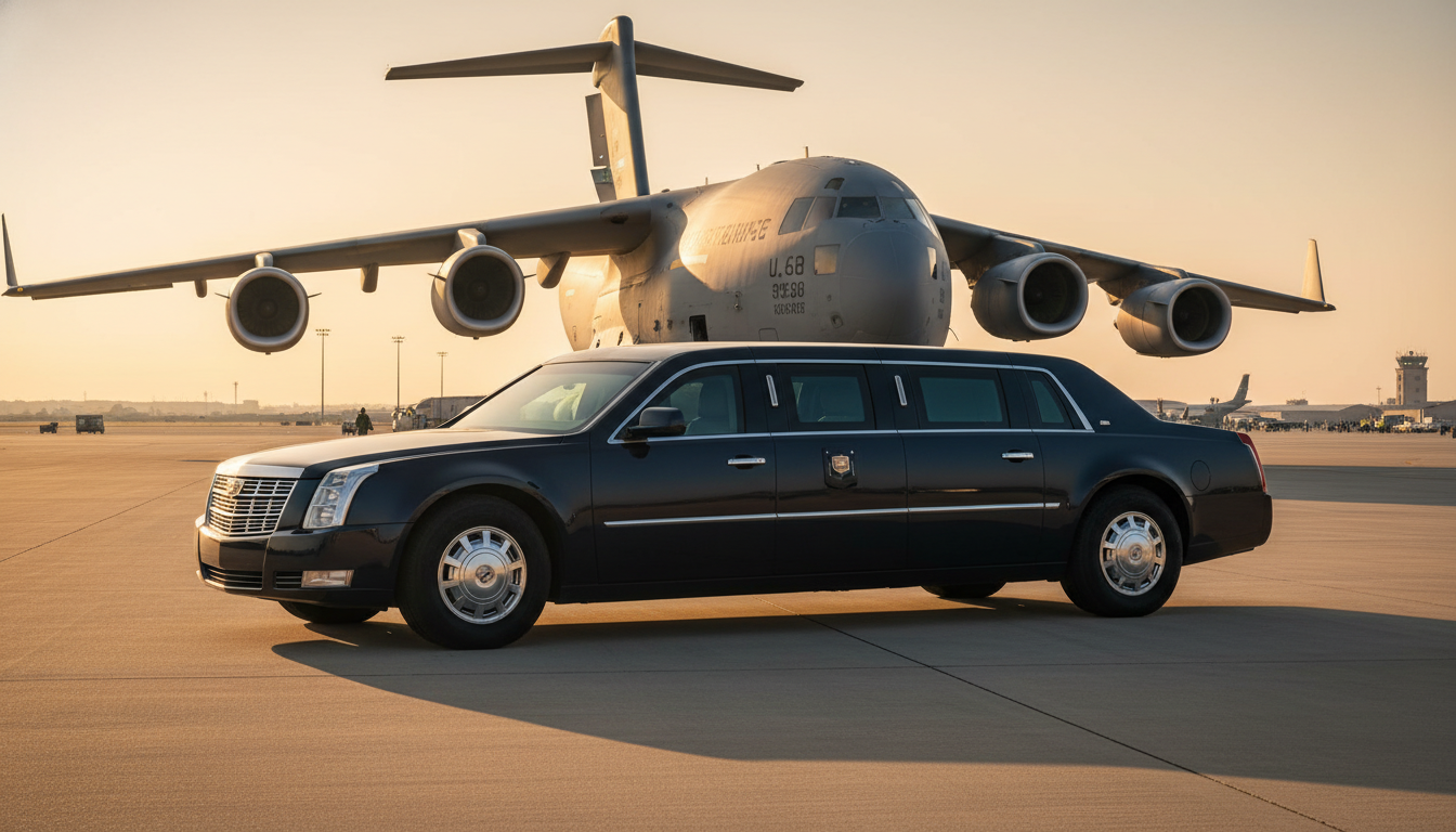How the US Air Force transports the world’s most secure motorcade