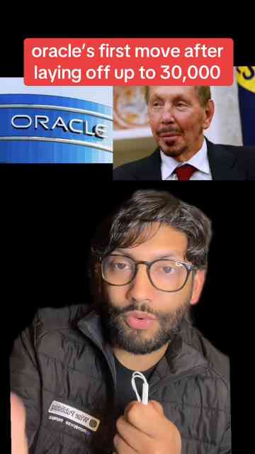 Oracle fired 30k people, then did this 🤯