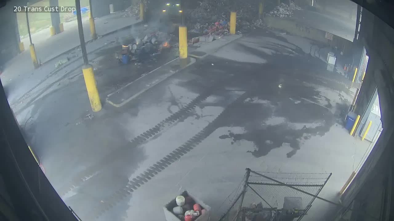 RAW | Second explosion, fire after hazardous material ignites at ...