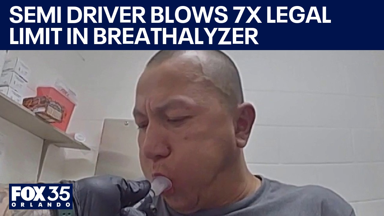 Semi driver arrested after swerving on I-95: Breathalyzer shows 7x ...