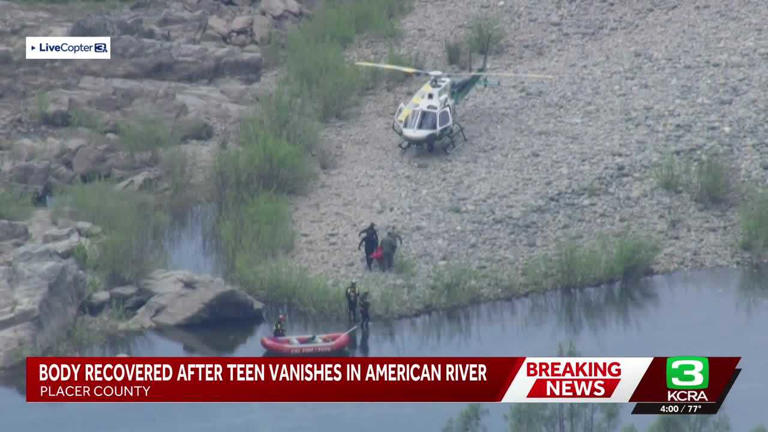 Body of 17-year-old recovered from American River in Placer County