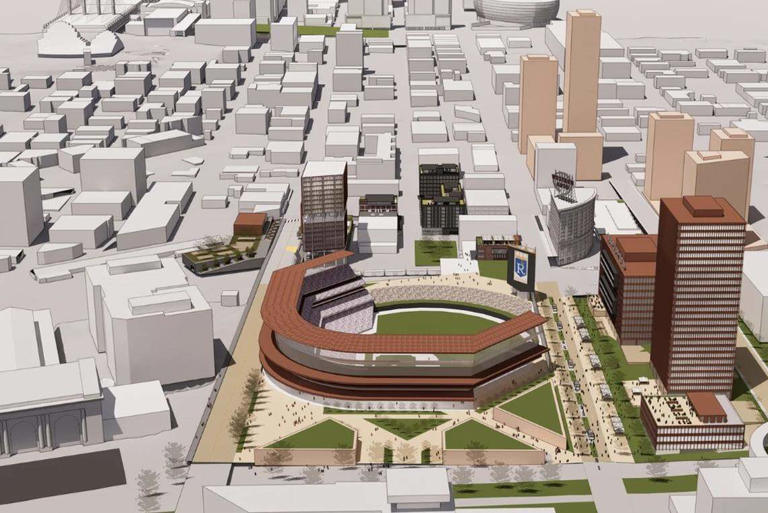 See renderings of what a Royals stadium at Washington Square Park could ...