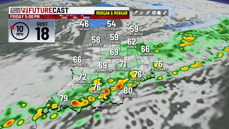 Chance of rain & thunder Friday, weekend looking good
