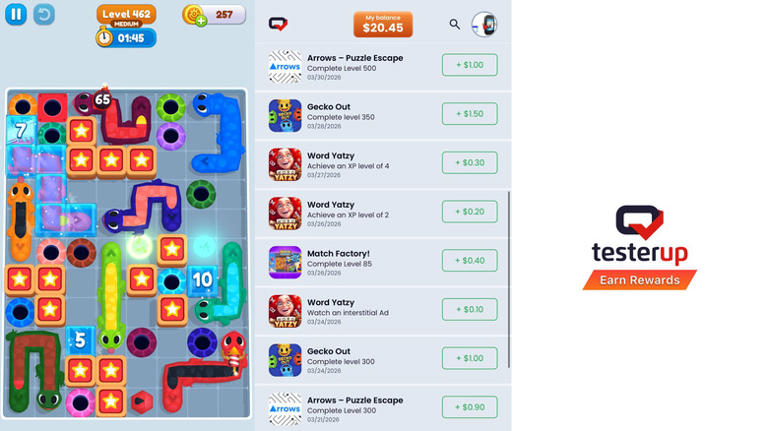 I downloaded an app that pays you to play games. Here's how much I made