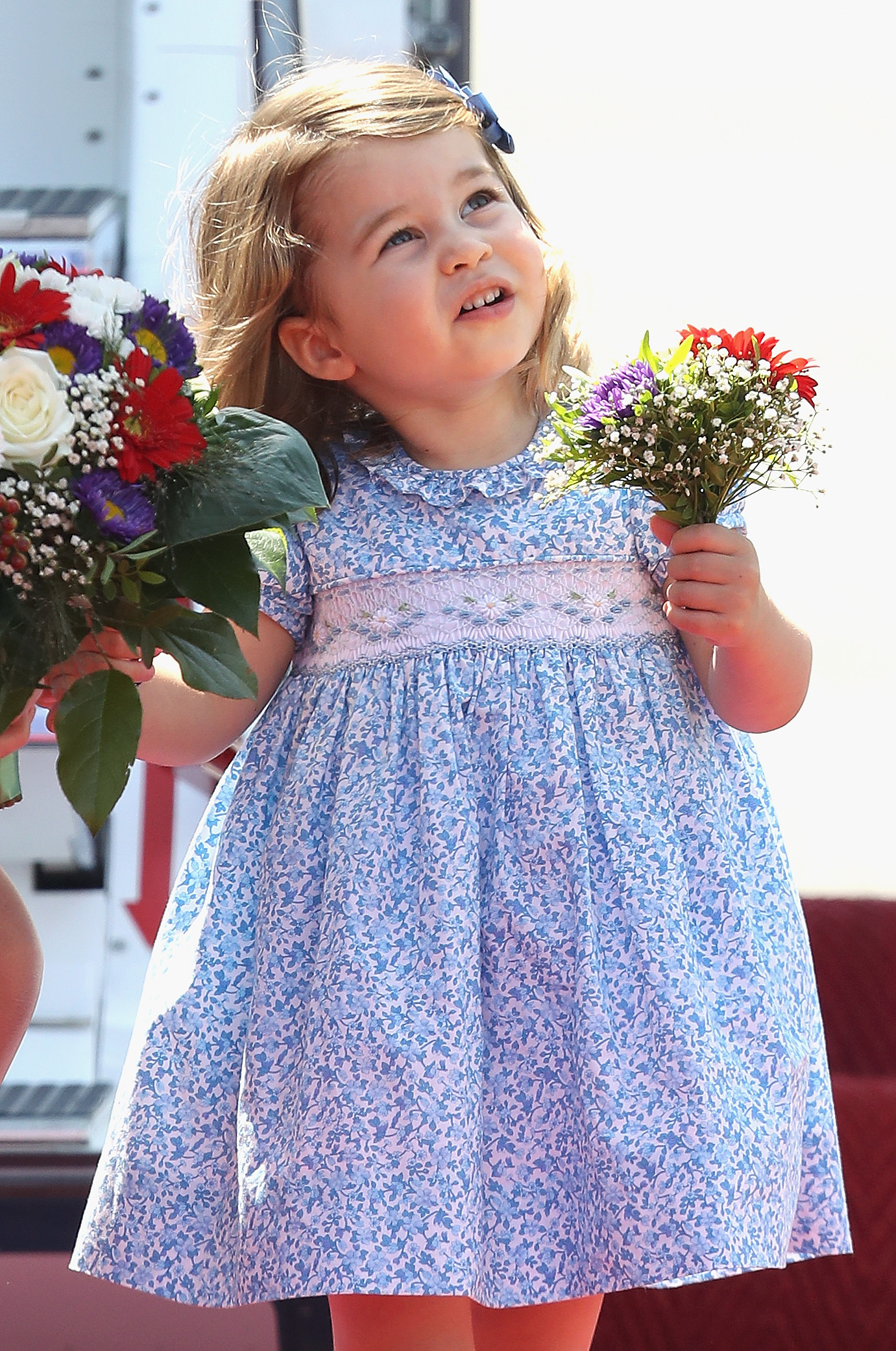 Princess Charlotte wearing one of her many classic Liberty print dresses. (Image credit: Getty Images)