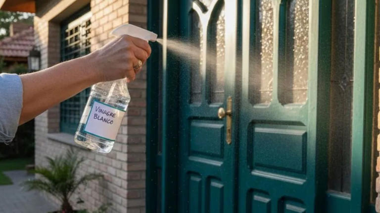 El truco de rociar vinagre en la entrada de una casa: por qué ...