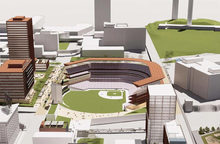 See renderings of what a Royals stadium at Washington Square Park could ...