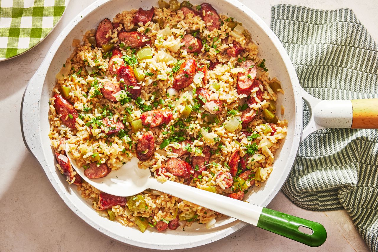 Skillet Sausage 'N' Rice - Southern Living
