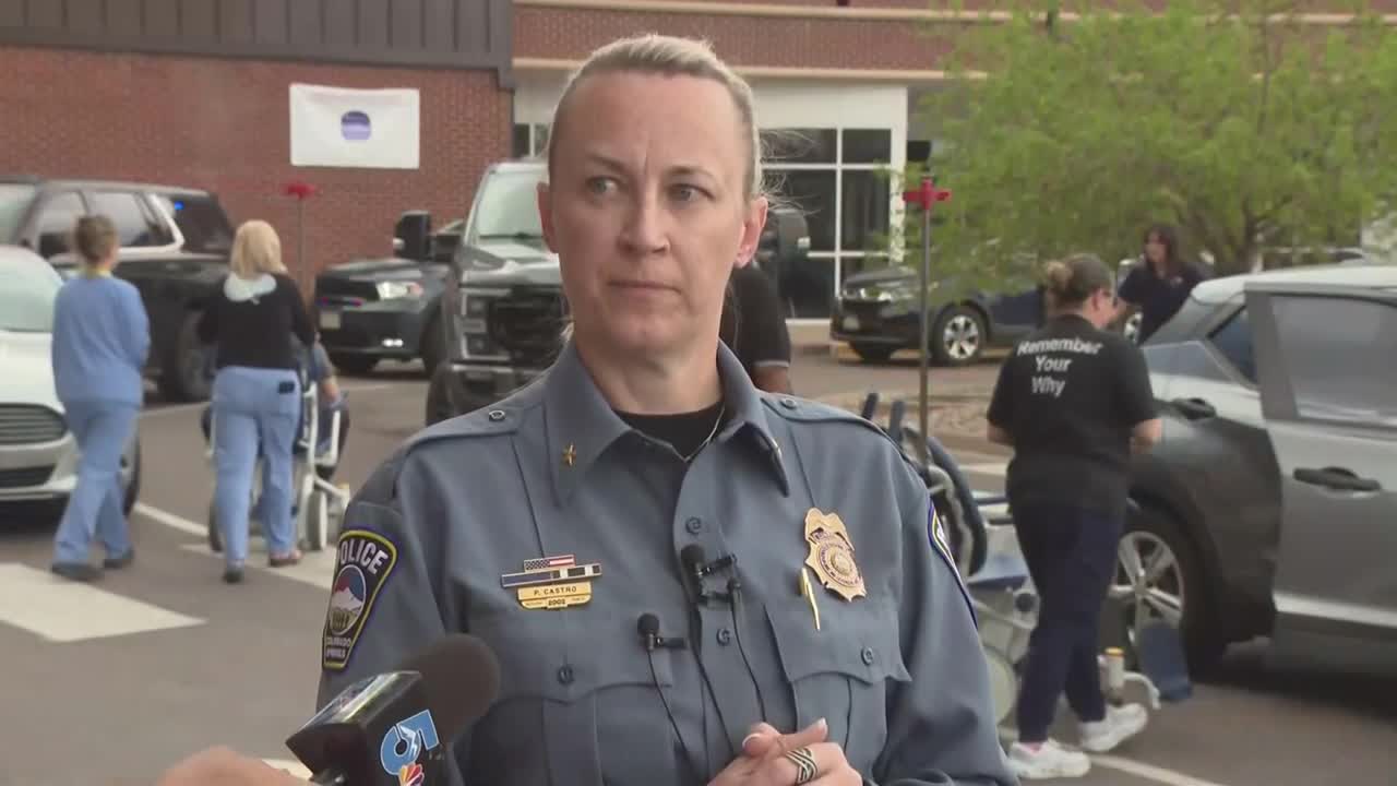 Colorado Springs police give updates on the bomb threat at CommonSpirit ...