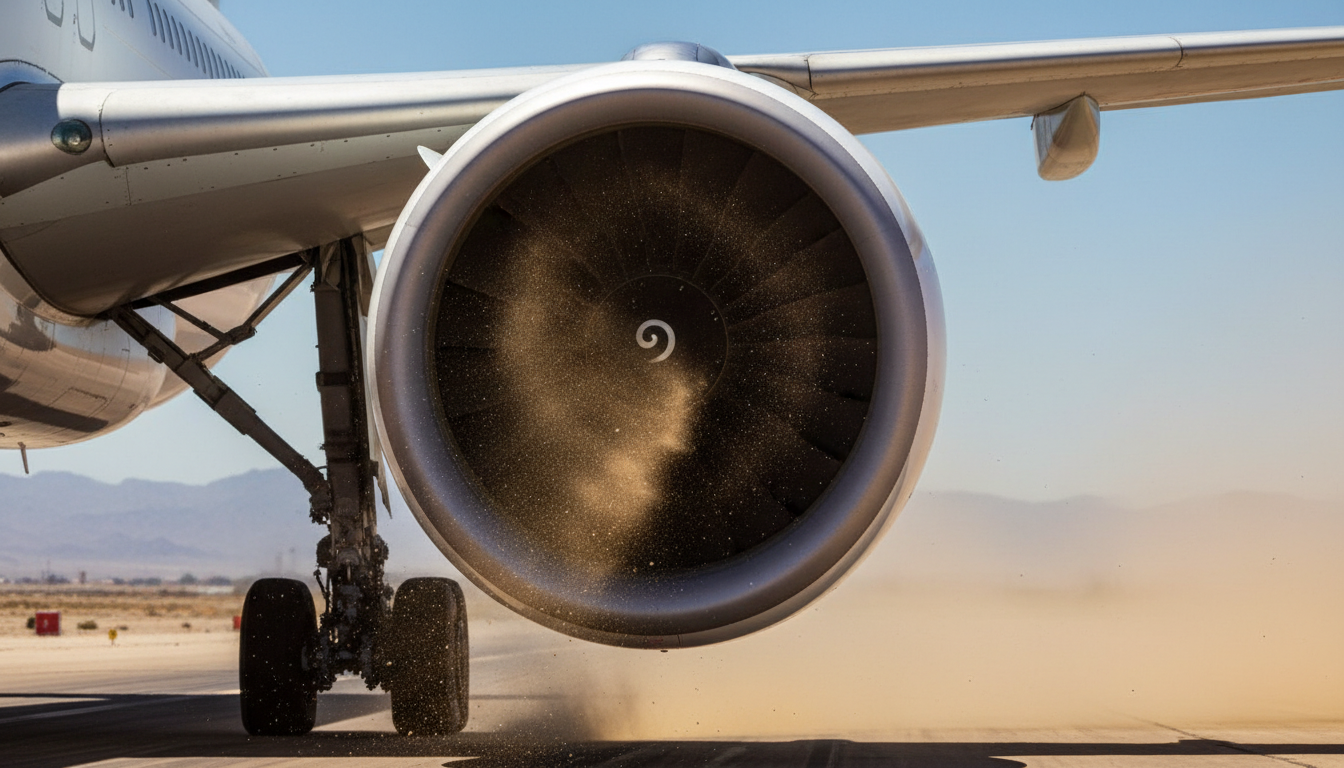 Engine eater: The shocking reality of sand inside a jet engine
