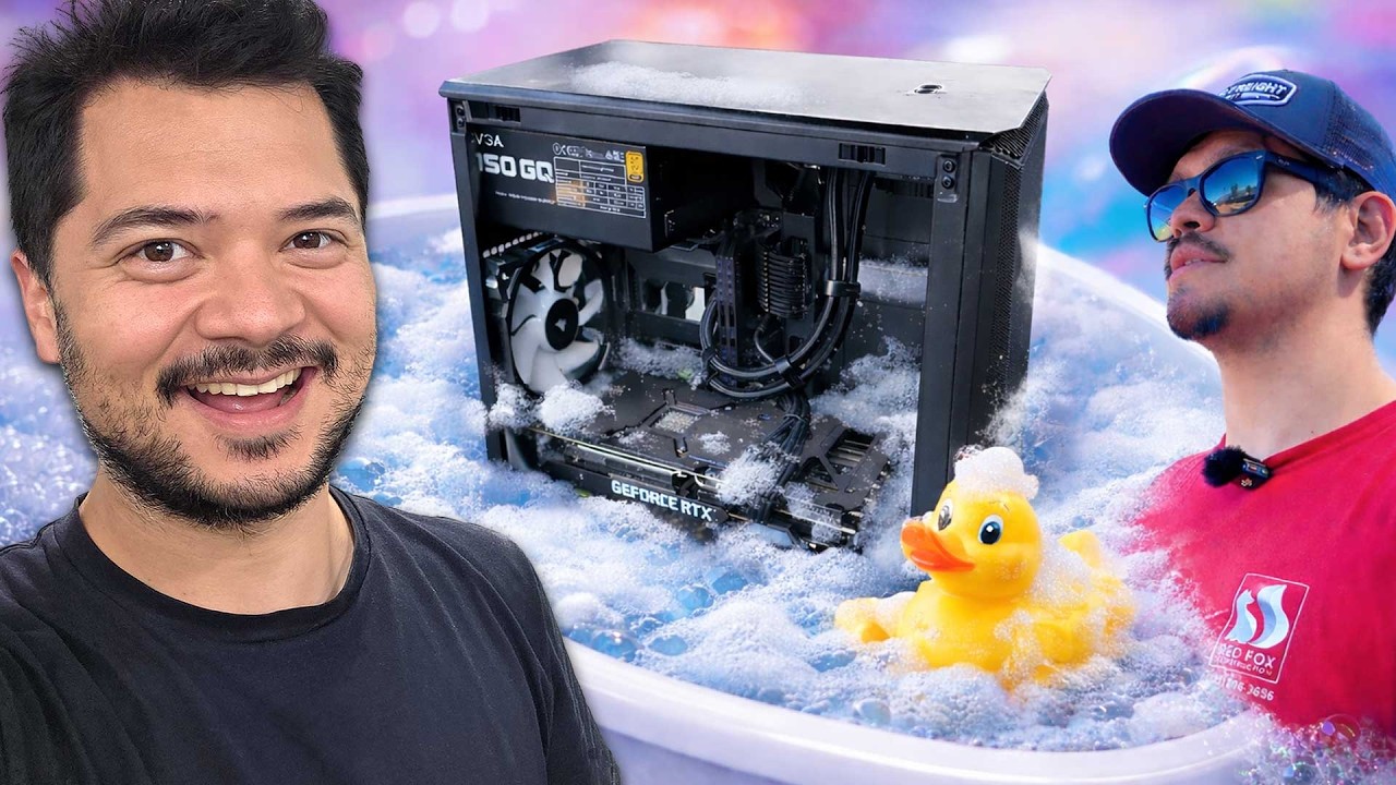 Deep cleaning my contractor's PC!