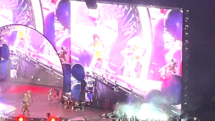 Blue Ivy performs on stage with Beyoncé at the Renaissance Tour in NYC