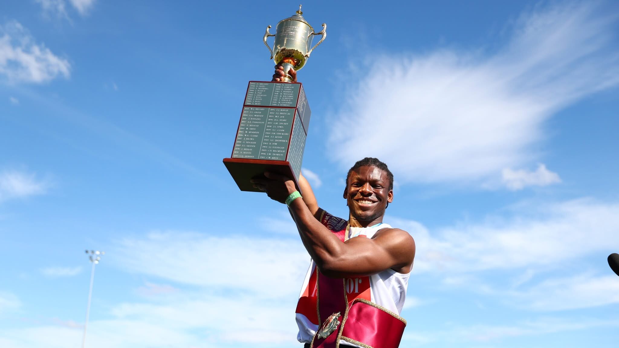 Broken Hill sprinter Olufemi Komolafe's journey to 2026 Stawell Gift win
