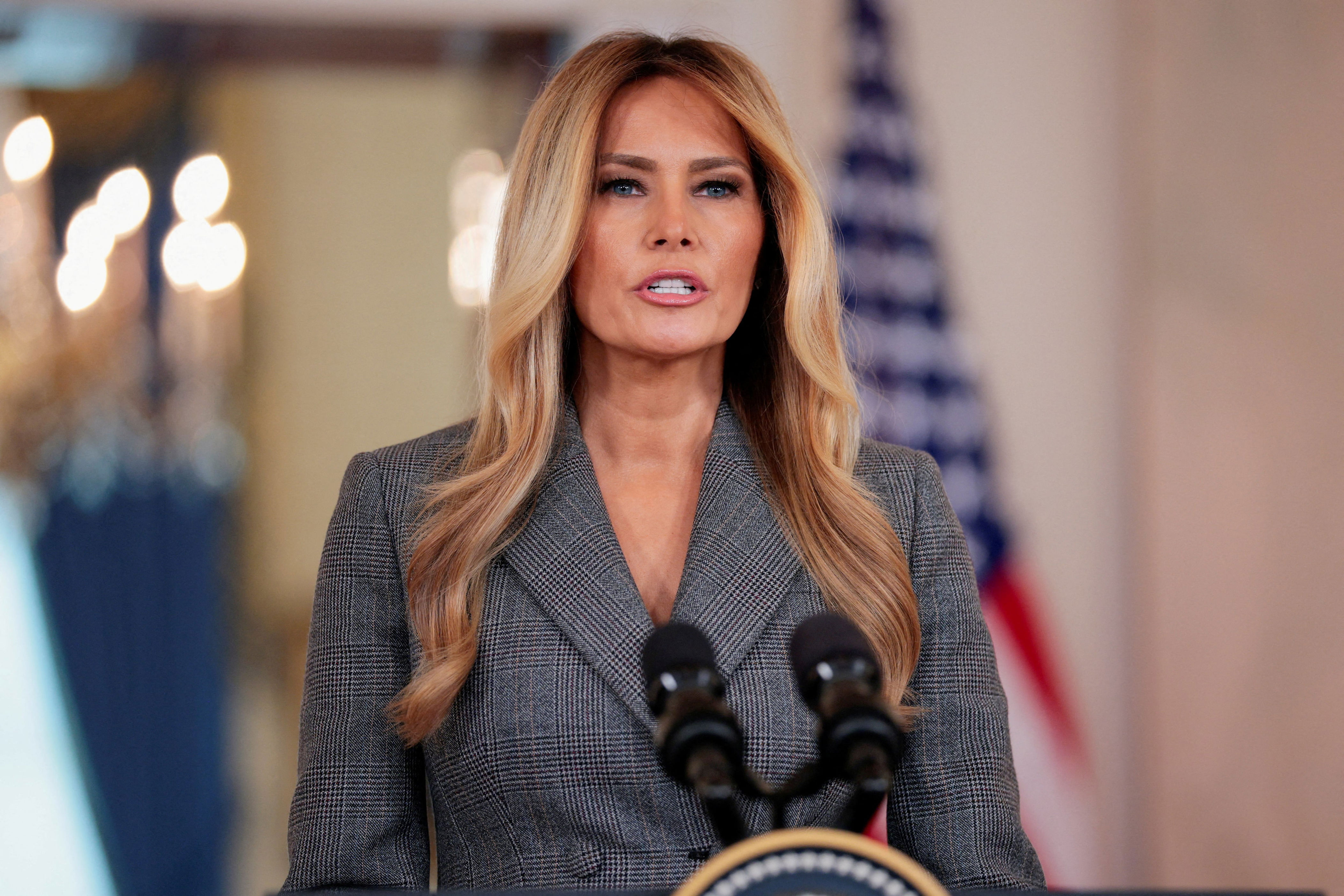 First Lady Melania Trump said in a spoken statement from the White House that she was never friends with pedophile Jeffrey Epstein and blasted what she called 