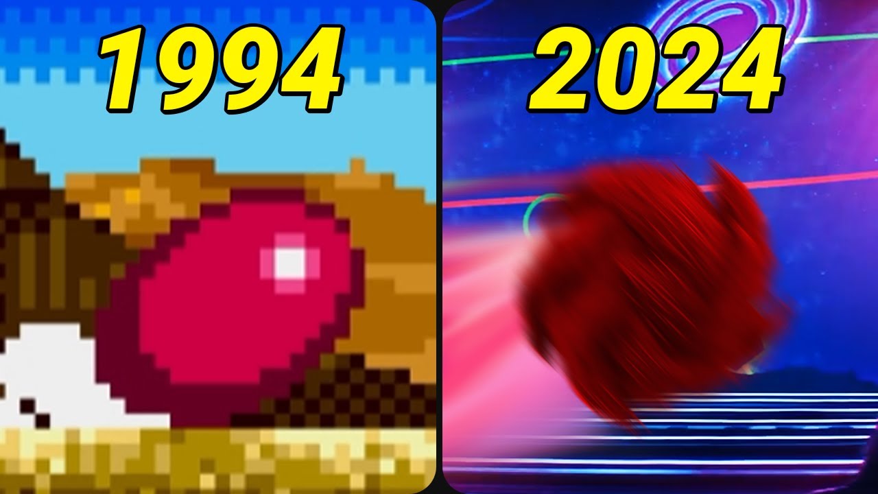 The evolution of KNUCKLES spin dash (1994-2024)