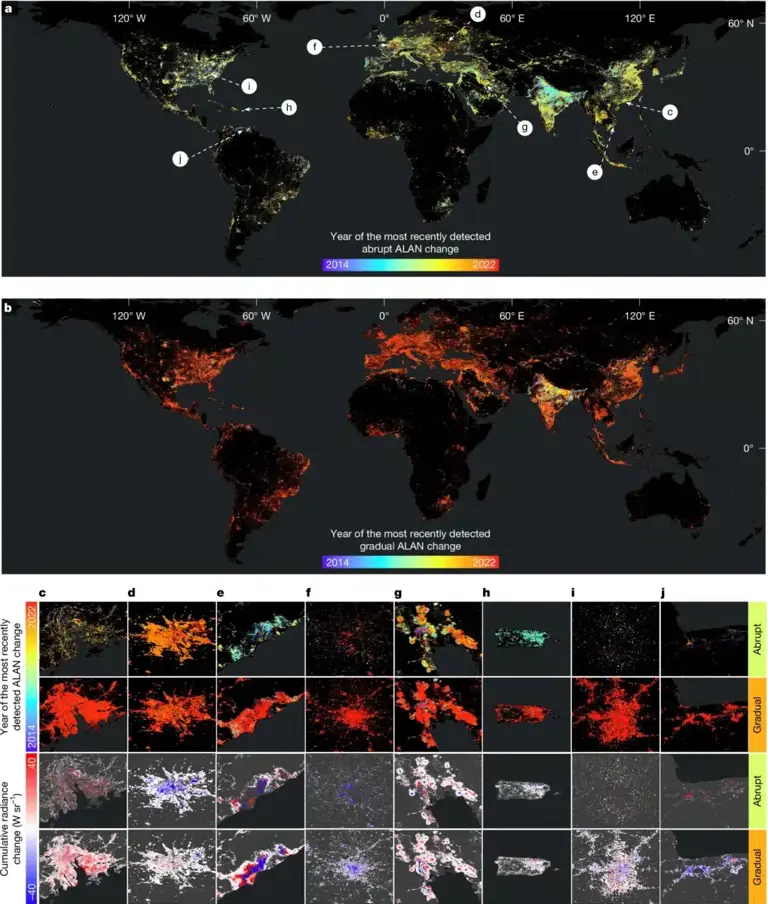 Light pollution has increased Earth’s brightness by 16% since 2014 ...