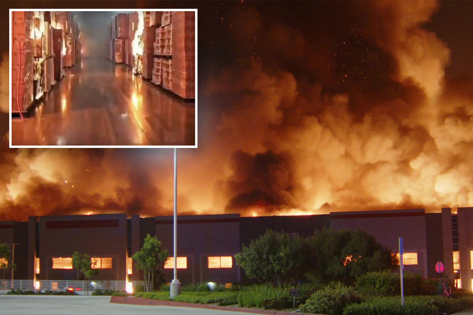 Disgruntled employee charged with arson over massive Ontario warehouse ...