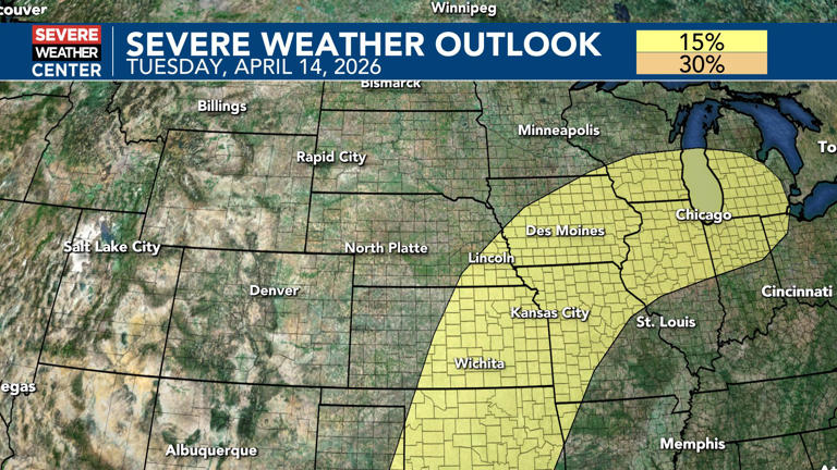 On and off severe weather risks as highs climb into the 70s and 80s