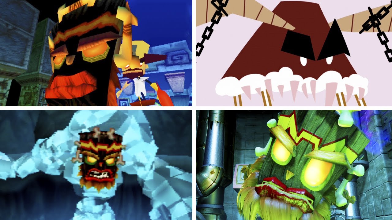 Evolution of Uka Uka battles in Crash Bandicoot (1998-2021)