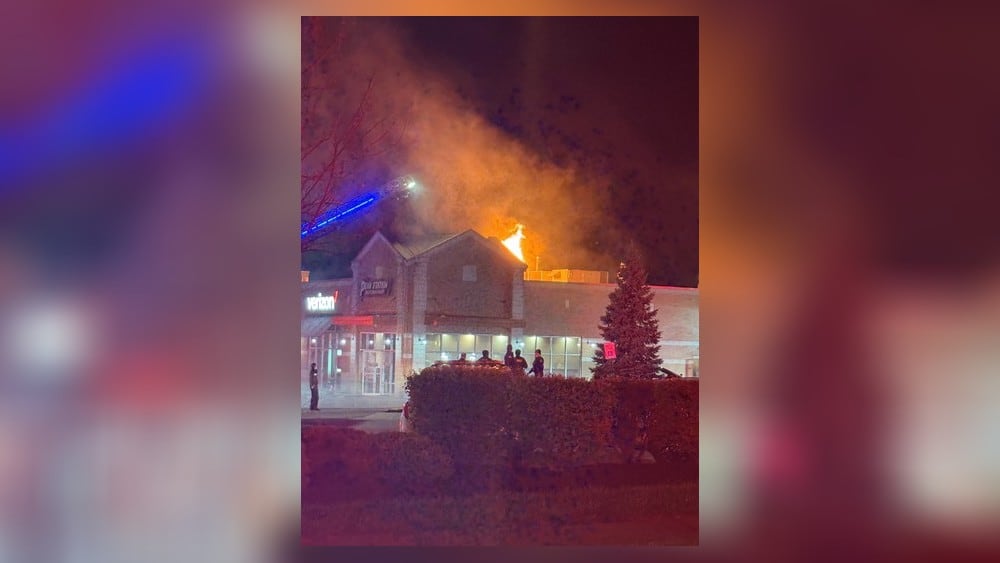 Firefighters extinguish flames at Penn Station restaurant