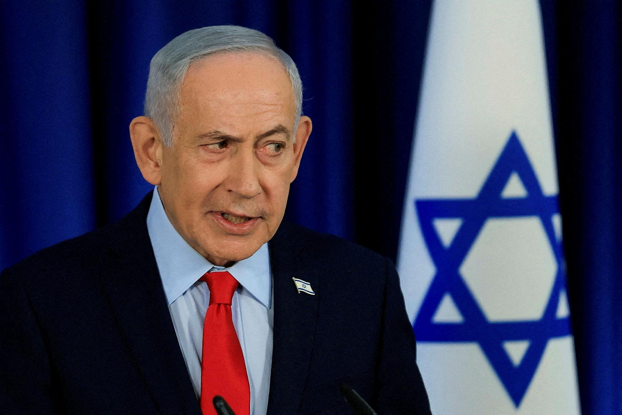 Prime Minister Benjamin Netanyahu speaks during a press conference in Jerusalem, March. Credit: Ronen Zvulun/REUTERS