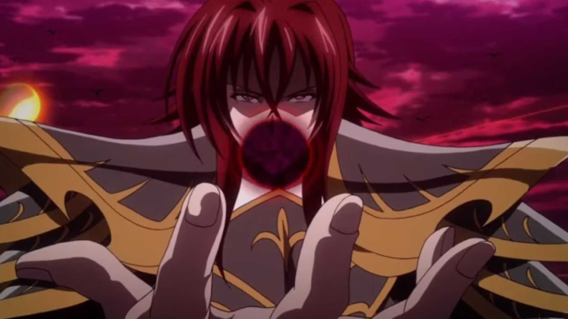 Sirzechs Lucifer uses the Ruin the Extinct technique in High School DxD.