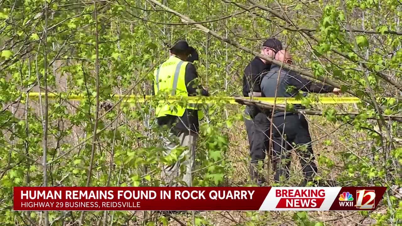 Human remains discovered in rock quarry in Rockingham County