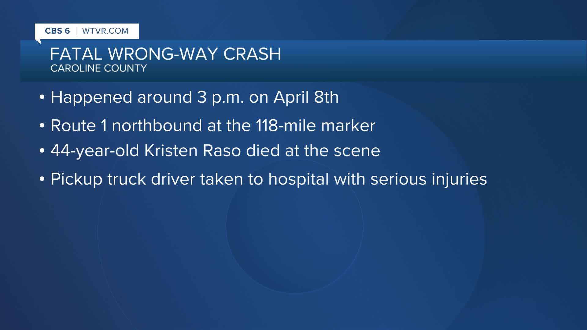 Hanover woman killed in head-on collision identified