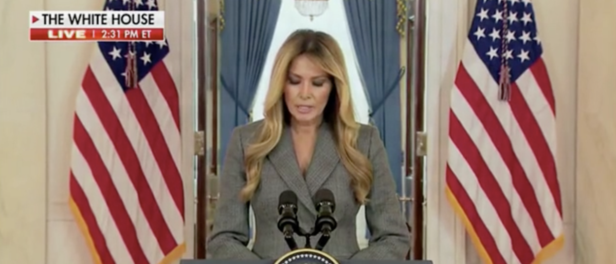 Melania Trump rebukes reports about her ties to Epstein in rare public ...