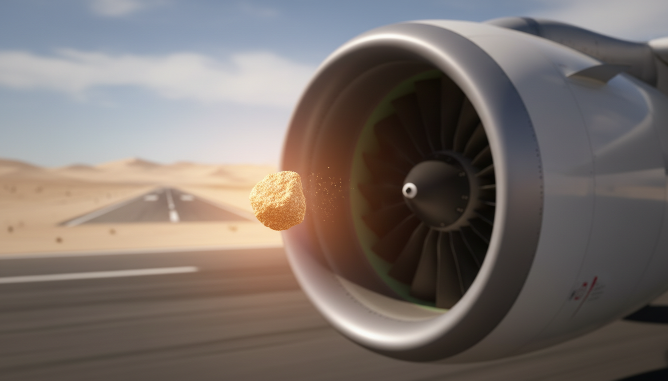 Engine eater: The shocking reality of sand inside a jet engine