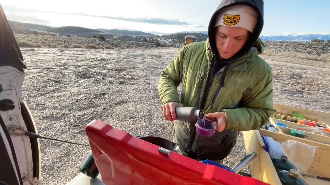 He escaped to the Rocky Mountains for a weekend of truck camping and ...