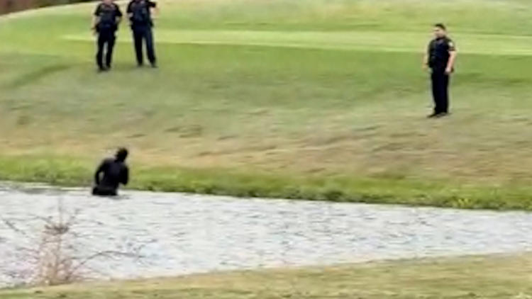 Video shows man being taken into custody after standoff in Sienna golf ...