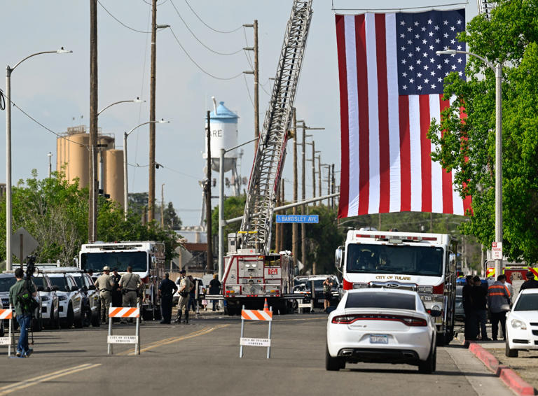 Deputy killed in Porterville shooting ID'd. BearCat runs over shooter