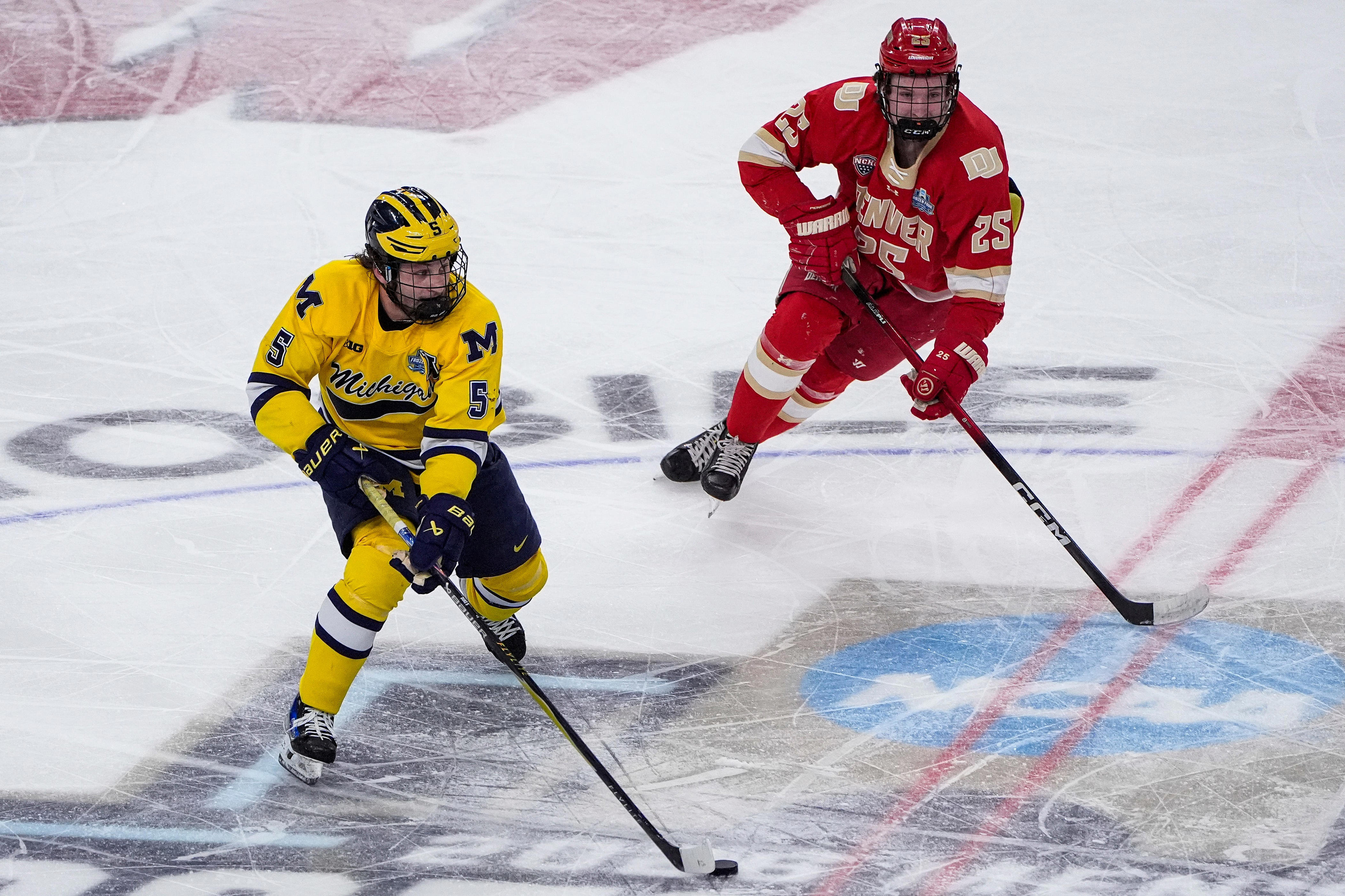 Michigan hockey vs Denver Frozen Four updates: Score, odds, time, TV