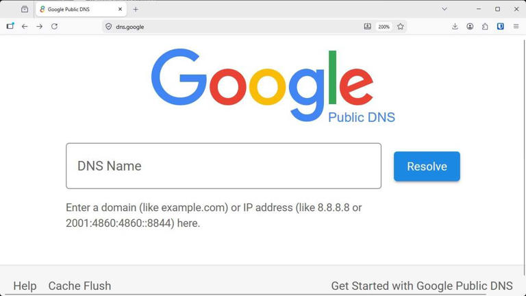 A web interface for Google's DNS server. 