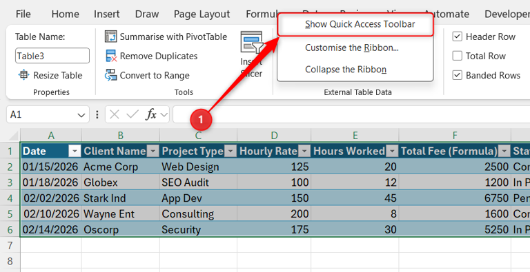 How to use the hidden form tool in Excel for quick data entry