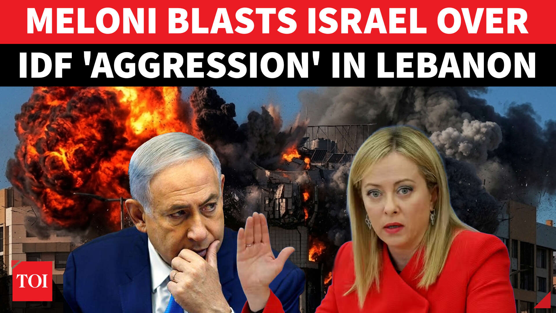Italy's Meloni withdraws support from Israel; backs Lebanon, slams Netanyahu  for 'Unprovoked' attacks | Watch