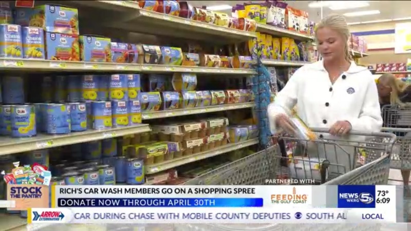 Stock the pantry: Shopping spree with Rich’s Car Wash