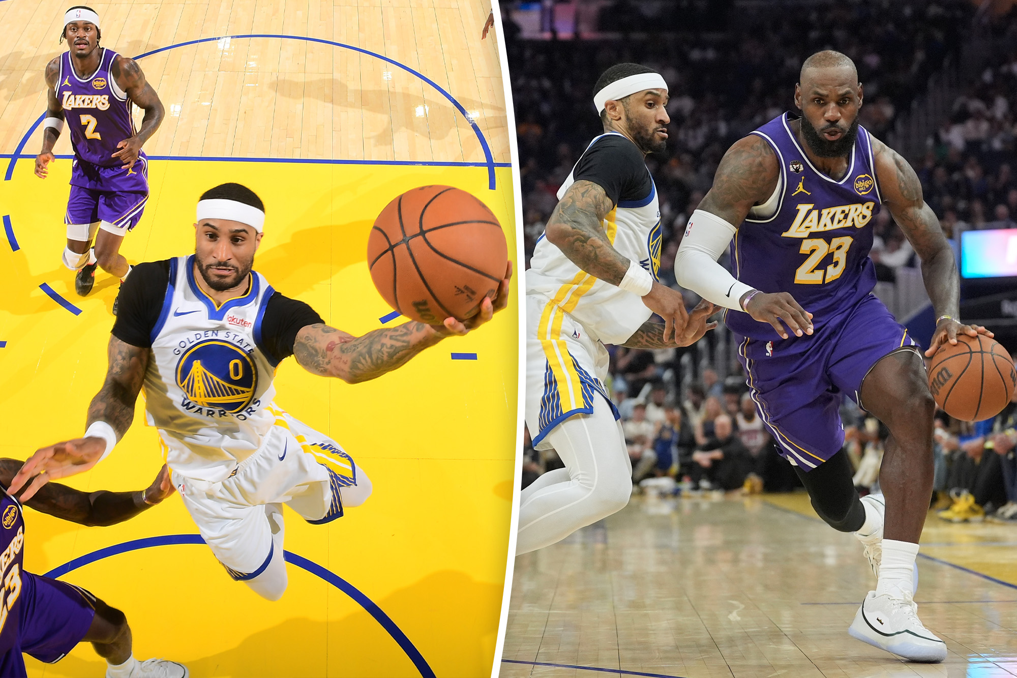 LeBron James leads Lakers to blowout win over Steph Curry-less Warriors