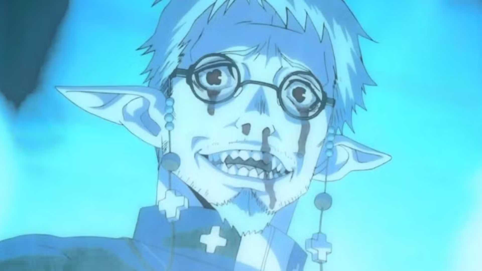Satan possesses Shiro in Blue Exorcist anime.