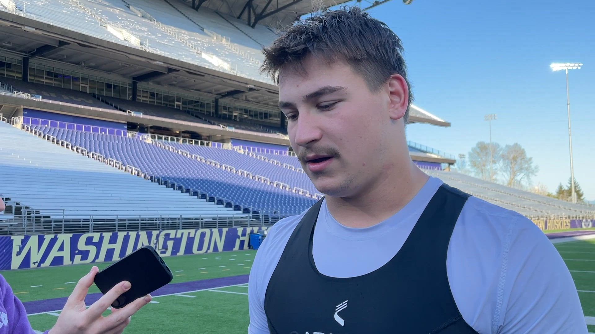 Jacob Lane on physical Huskies