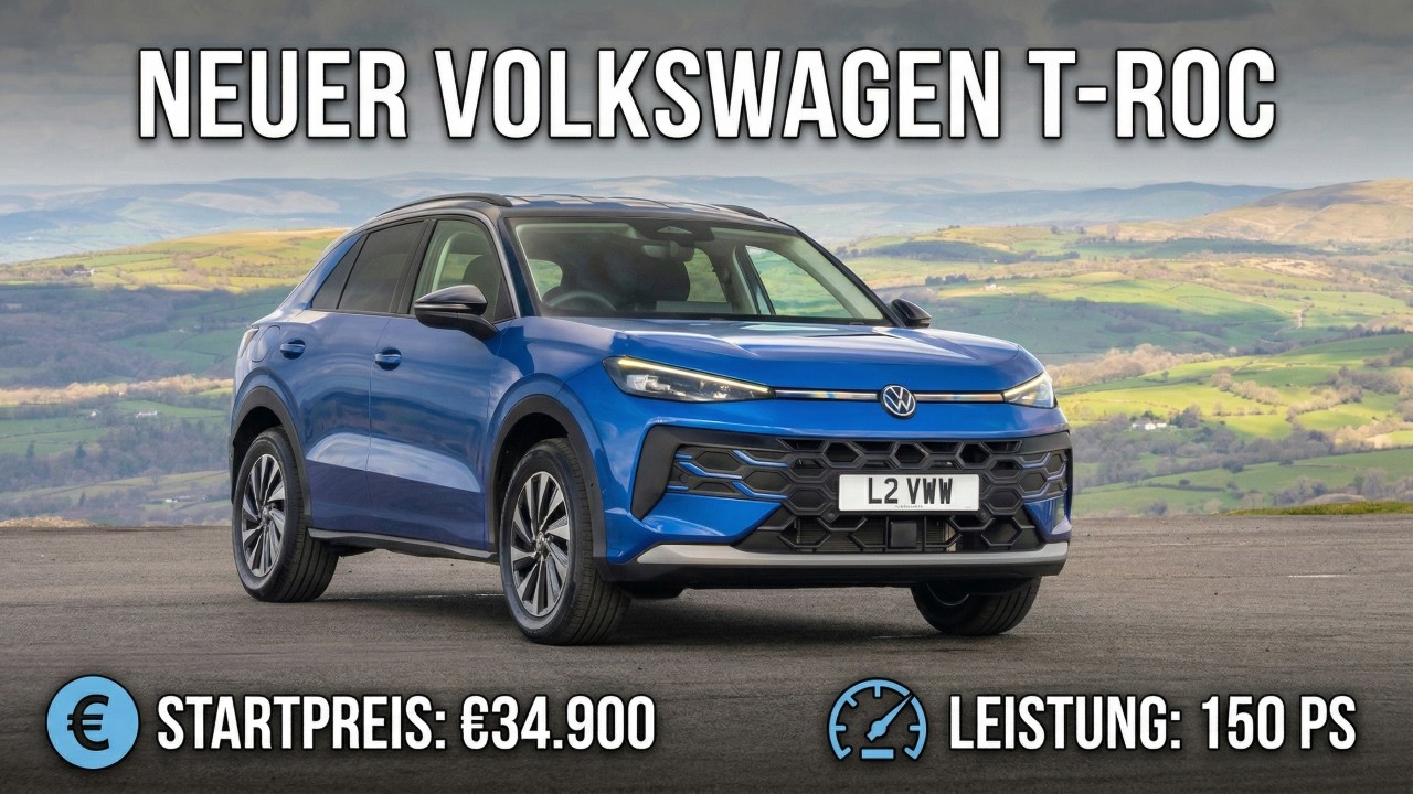 2026 VW T-Roc Life (1.5 eTSI/150 PS/7-spd DSG) in Celestial blue
