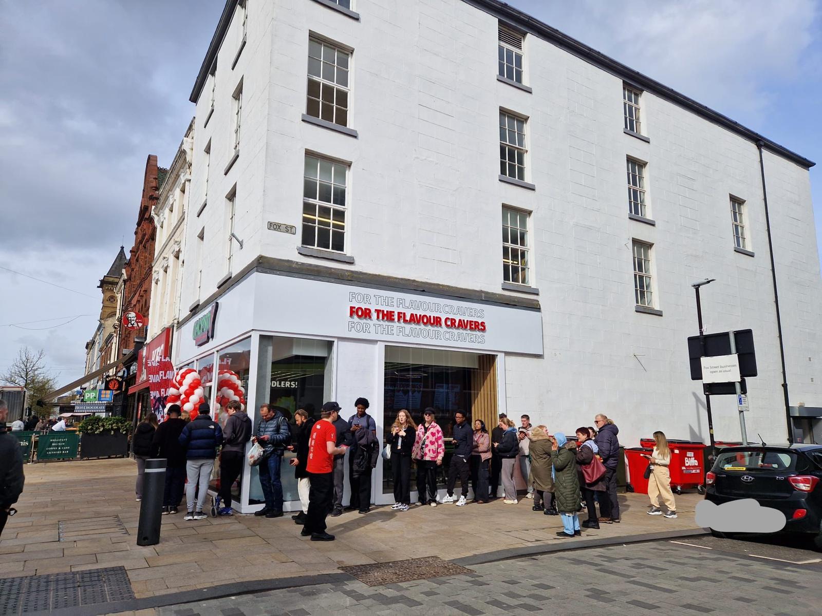 Queues of hungry customers arrive in Preston for opening of new ...
