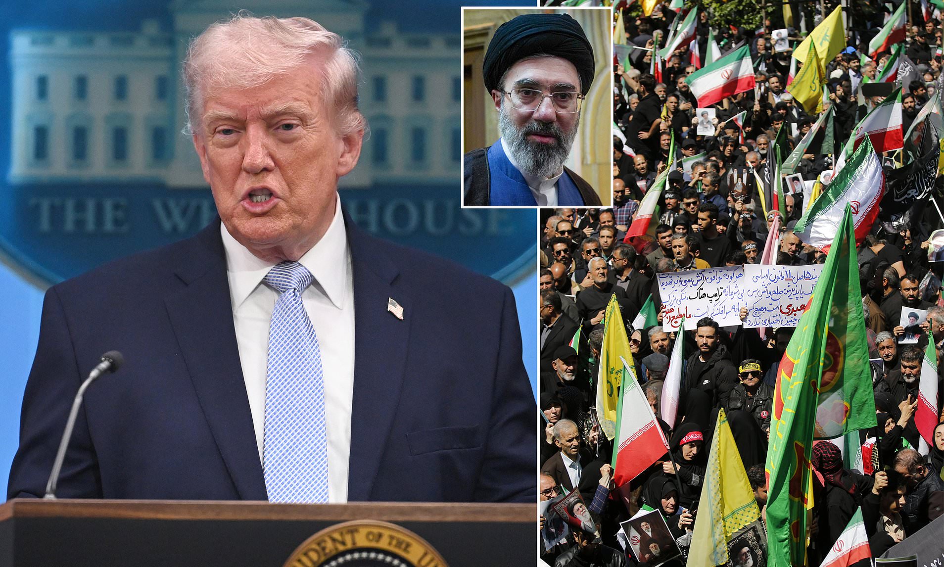 'This is not the agreement!' Trump calls Iran 'dishonorable' with ...