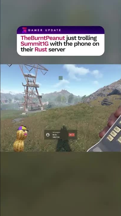 Peanut just trolling Summit1g with the phone on Rust #rust # ...