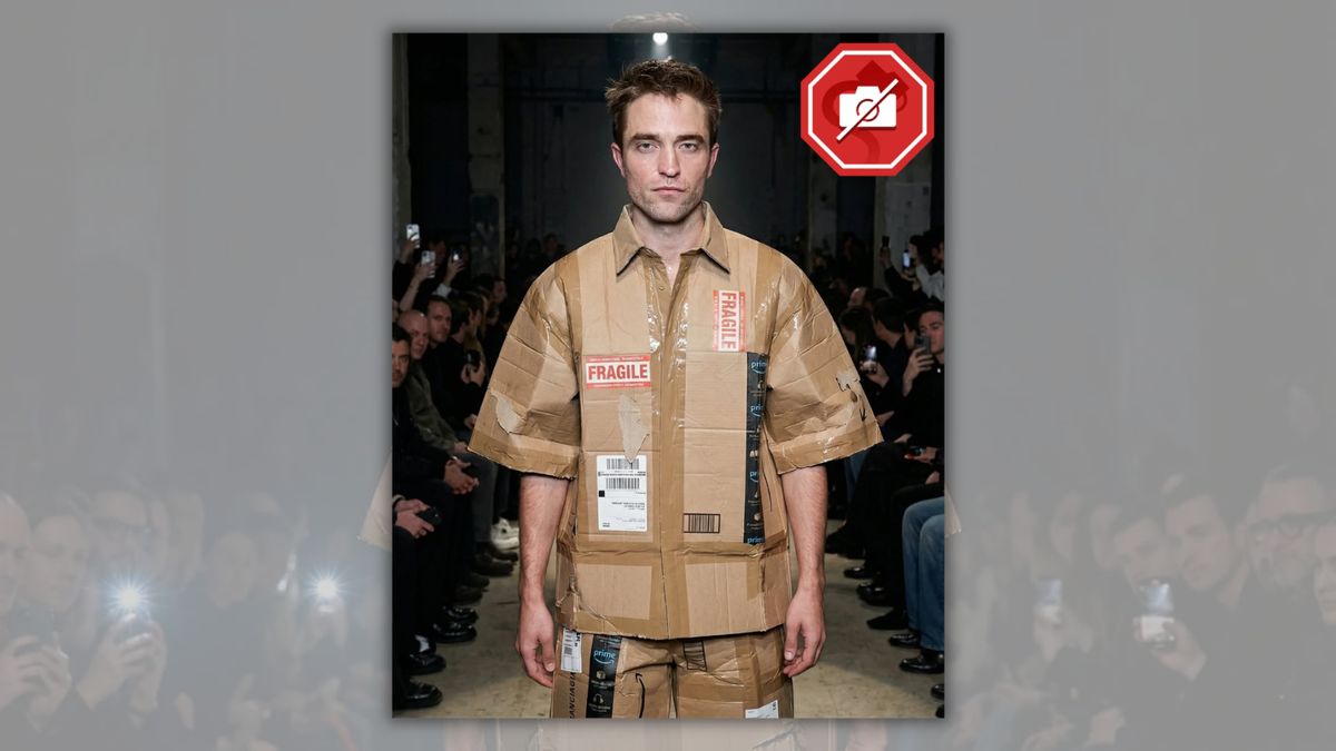 Did Robert Pattinson model Balenciaga's shipping box outfit? Unpacking ...