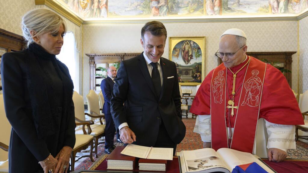 Macron and Pope Leo talk war and basketball amid calls for peace in ...