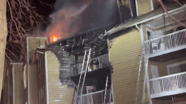 Several families displaced, 1 injured after fire at Gaithersburg apartment