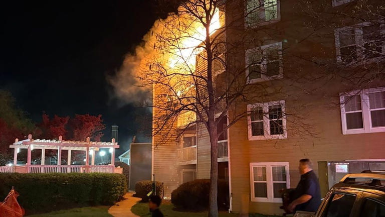 Several families displaced, 1 injured after fire at Gaithersburg apartment